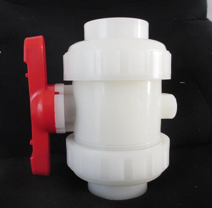 double union true union ball valve,PVDF socket ball valve, PVDF true double union ball valve