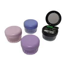 Denture Case Leak Proof Denture Bath Cup for Travel