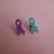 Ovarian Cancer Awareness Ribbon Lapel Pin