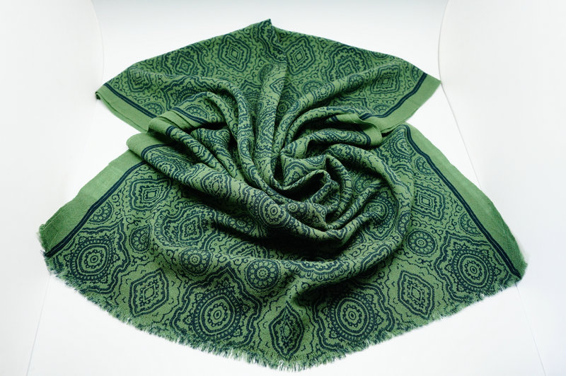 Printed Wool Scarf Yf 2013 763 3000