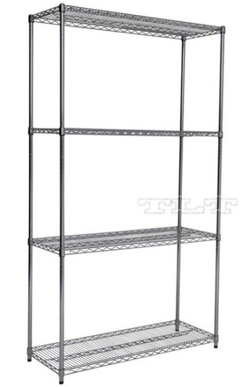 Chrome wire shelving