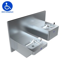 stainless steel drinking fountain for disabled