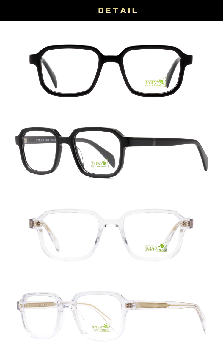 Wholesale Unisex Biodegradable Square Acetate Optical Frame, High