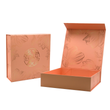 Rigid Cardboard Package Magnetic Closure Folding Hamper Box