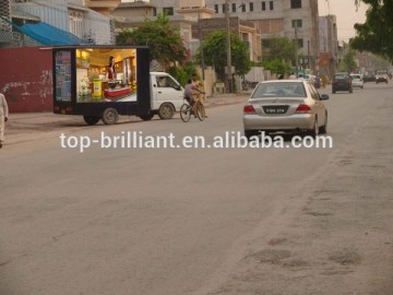 3 Sides mobile truck advertising led display billboard