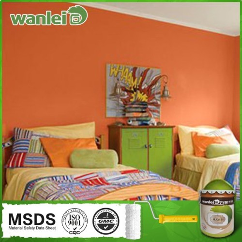 High performance inexpensive emulsion wall anti-bacterial paint