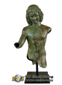 Western Cast Bronze Bust Statue