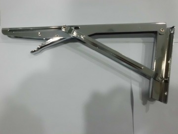 Chrome plated folding shelf brackets