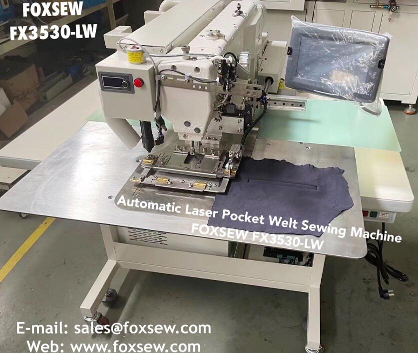 Automatic Laser Pocket Welting Sewing Machine FOXSEW FX3530-LW -1