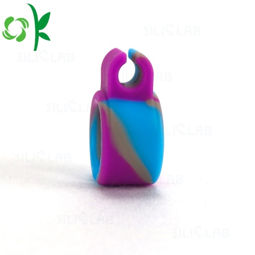 Bague en silicone pour fumer, mélange de couleurs facile pour prise de cigarette