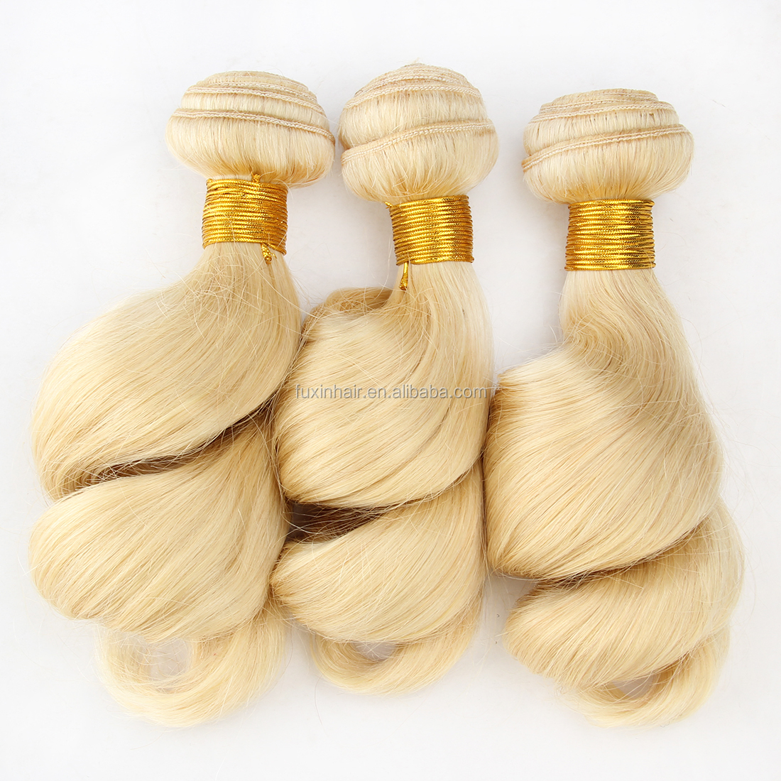 Aliexpress Hair Bundles Import 613 Color Russian Blonde Hair Loose Wave Human Hair