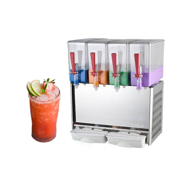 Refrigerator beverage machine juice dispenser