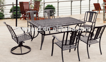 cast aluminum patio sets+cast aluminum table set