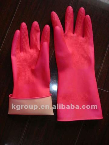 Rubber Household Gloves Pink Color