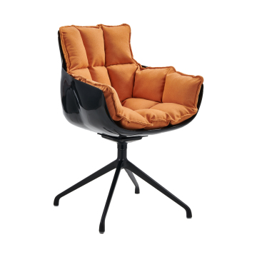 Fiber Glass Armed Rotatable Husk Chair