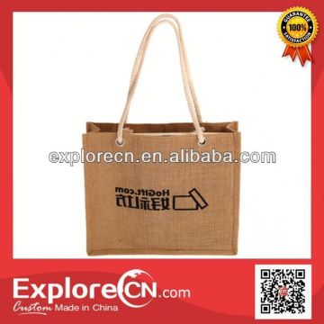 Natural jute luxury shopping bag