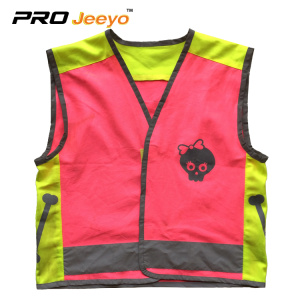Childrens pink reflective safety vest wholesale