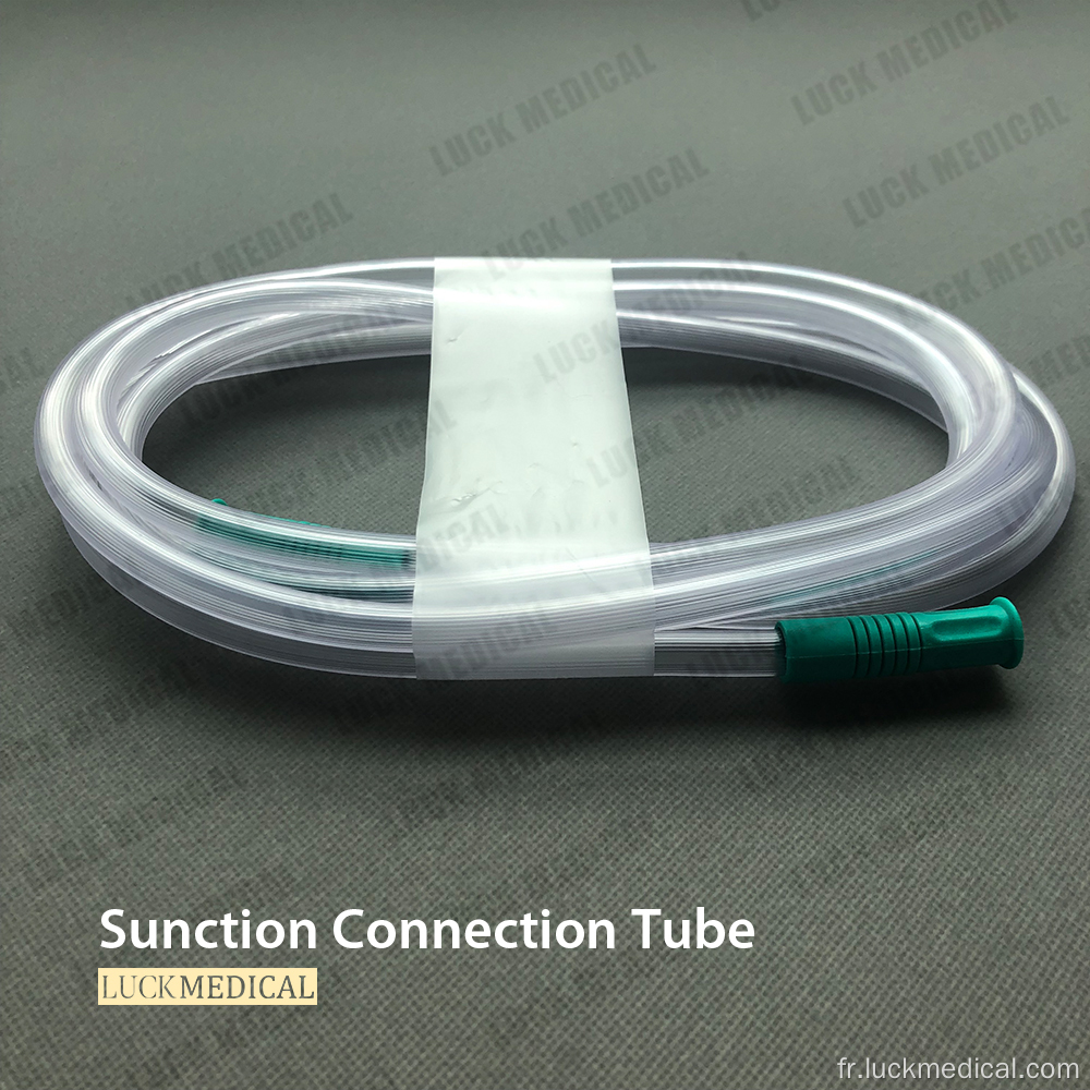 Tube de connexion d&#39;aspiration en plastique en PVC Utilisation unique