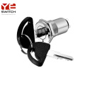 Momentary Double Throw 16mm Key Lock Switch