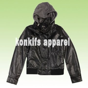 mens two in one PU leather jacket , ODM and OEM orders are welcomed