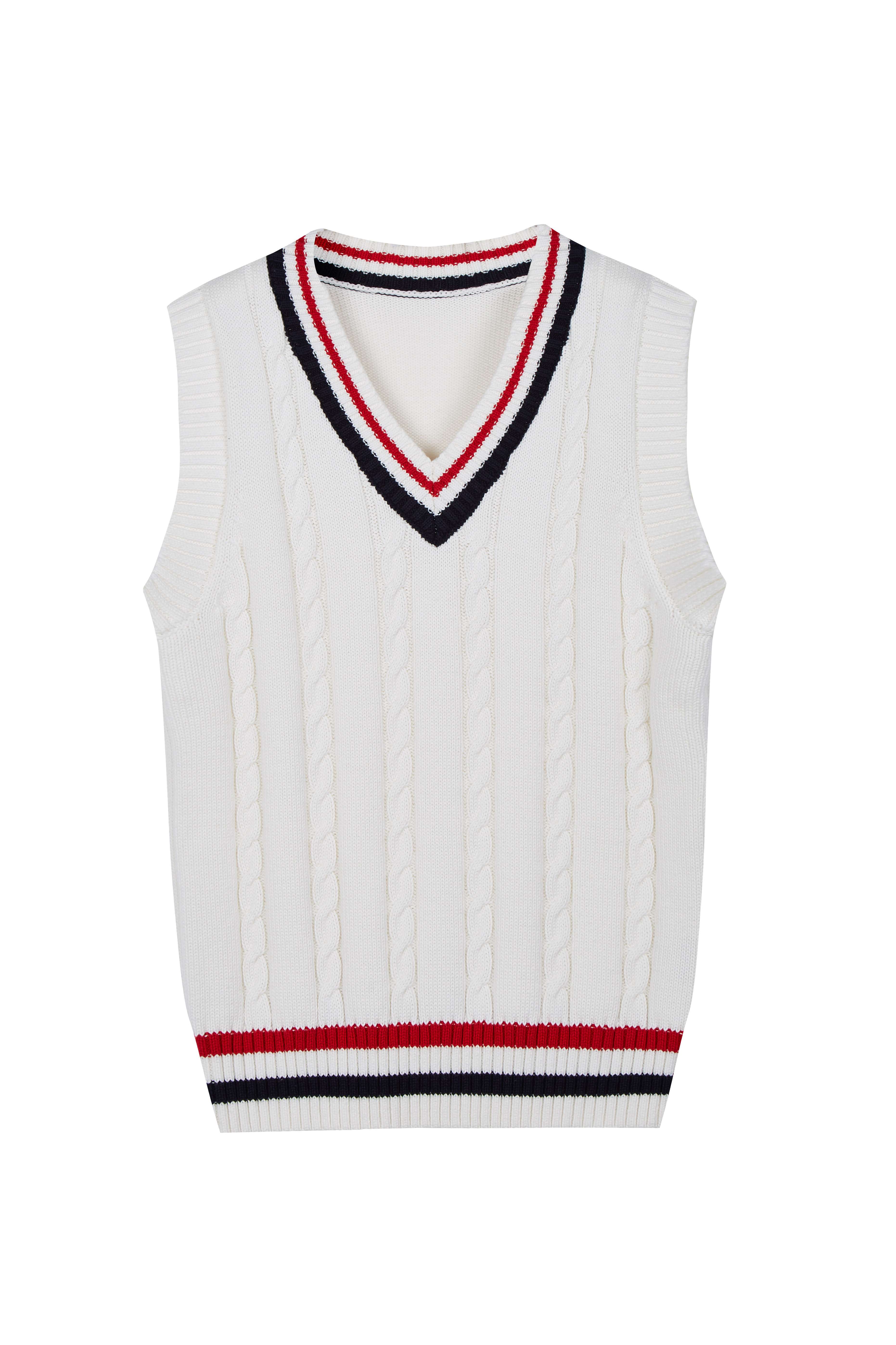 Kids's Sweater Cable Vest Cotton V-Neck School Uniform Pullover Sweater Kids's Sweater Cable Vest Cotton V-Neck School Uniform Pullover Sweater