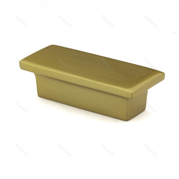 Polished Brass Rectangle Cabinet Hardware Drawer Knobs