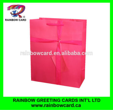 Solid color printing paper hand bag