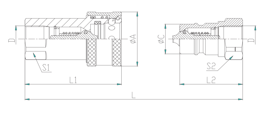 Quick Couplings Drawing