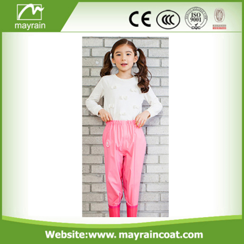 Waterproof PU Reflective Kids Rain Pants