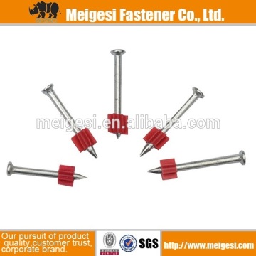 hot sale concrete shoot pin with plastic,nails with plastic