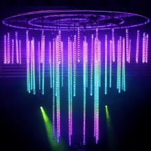 Colorful 3D DMX RGB LED illuminante tubu verticale