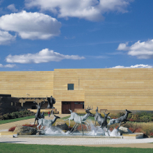 bronze casting foundry metal craft bronze leaping deer sculpture