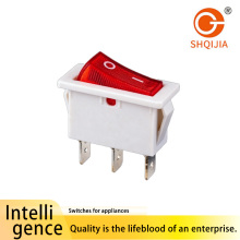 White Base Red Rocker Boat Switch R11-152N