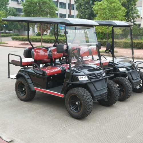 Chariot de golf électrique à gaz 6 places 4X4