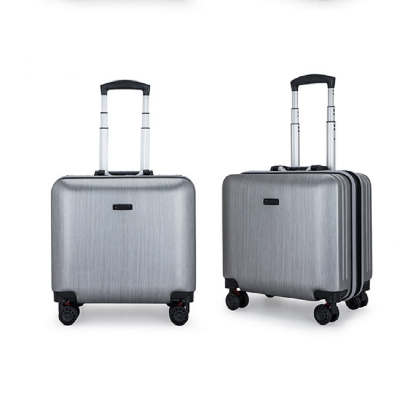 Silvery Luggage Trolley