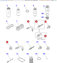 HD785-7 V-BELT SET 6215-61-3690 For Dump truck