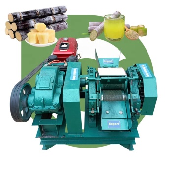 Old 6 Roller Sugarcane Mill Diesel-Powered Juicer Crusher Machine