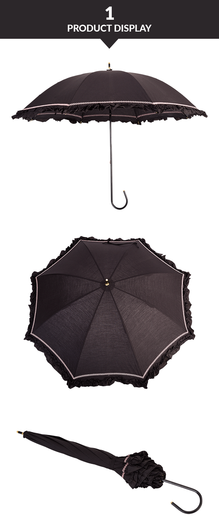 Parapluie Noir Black Umbrella