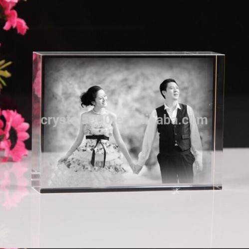 Good Quality High Grade 3d Laser Custom Crystal Photo Cube