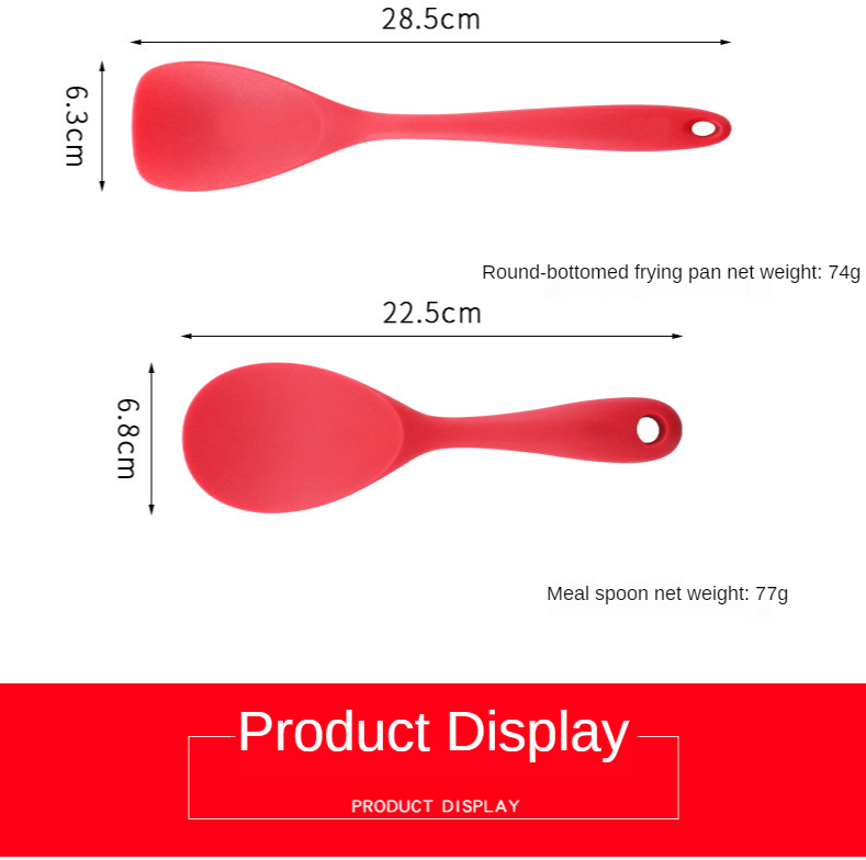 Non-stick Pan Silicone Spatula Spoon Kitchen Utensil Cooking Tool Wholesale