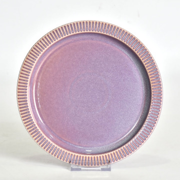 Amazon Embosed Table Ware Purple Stoneware Dintersets