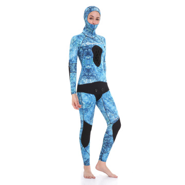 Seaskin 9mm Wetsuits Spearfishing untuk Air Dingin