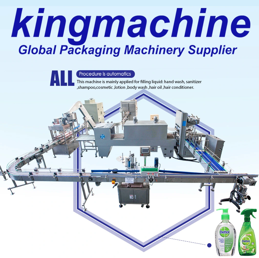 Automatic Stand up Spouted Dish Washing Liquid Bottle Filling and Capping Packaging Machine