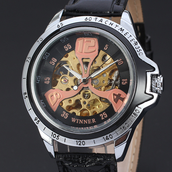 visible mechanism automatic movement mechanical watch for men