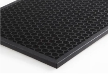 Plastic honeycomb activated carbon