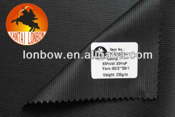 Fine quality Italia design worsted wool polyester blend men's suiting fabric