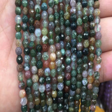 Wholesale Natural Stone Bead Faceted India Agate Bead For Jewelry Making