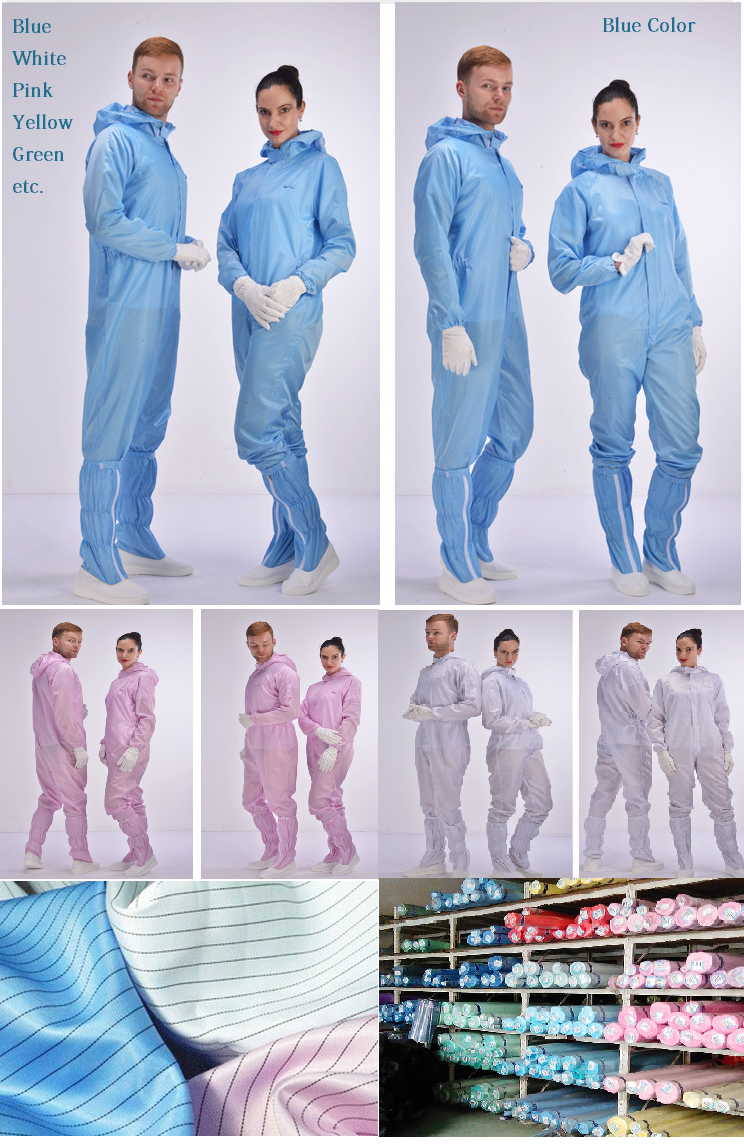 Washable coverall ESD cleanroom coverall Jumpsuit