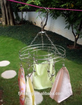 2015 H ot double adjustable portable clothes hanger