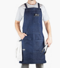 Waterproof and oil-proof long bib